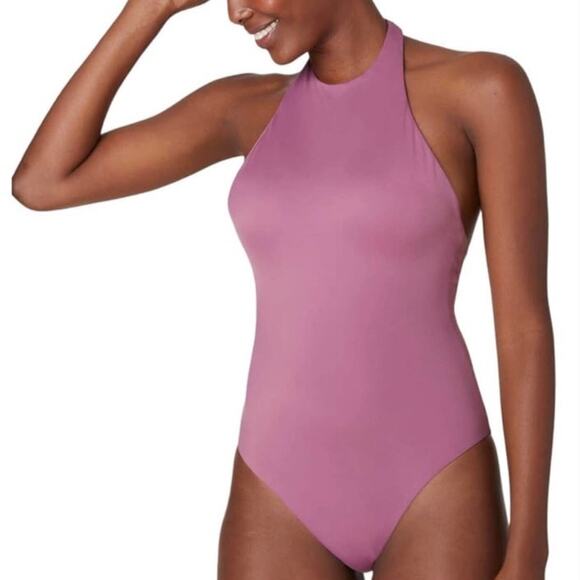 Andie Size L The Luzon One Piece Cactus Pink Swimsuit Modest Resortwear Poolside - Picture 1 of 8